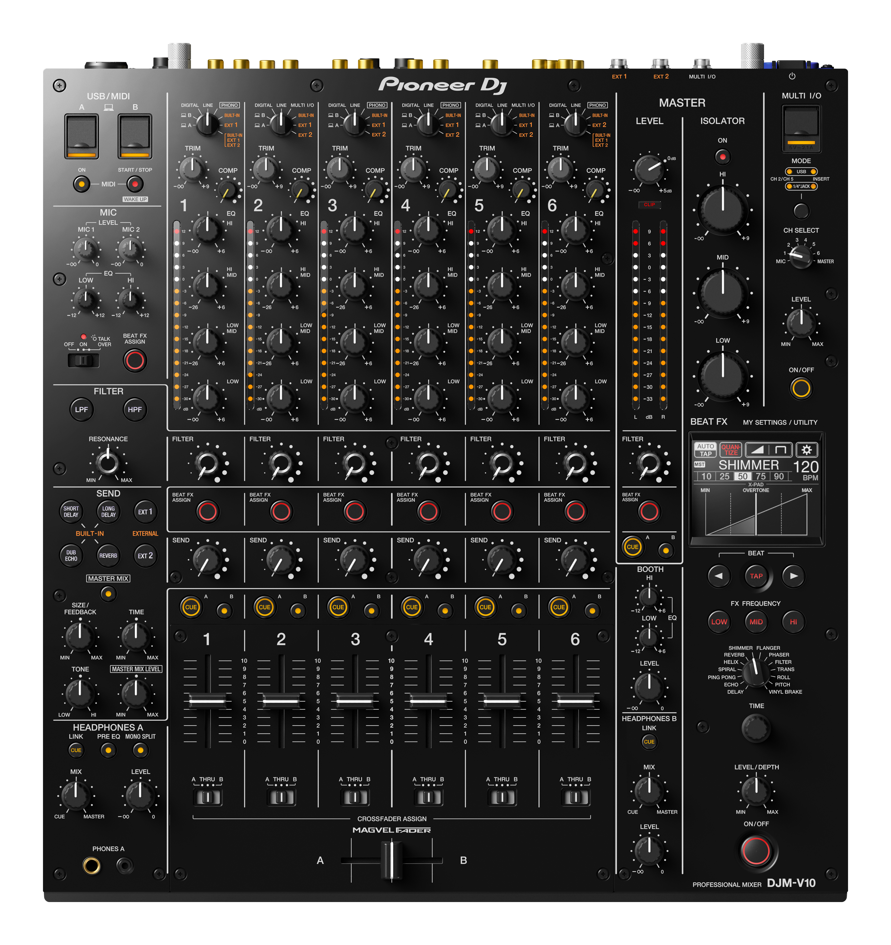 Pioneer DJM-V10 detail