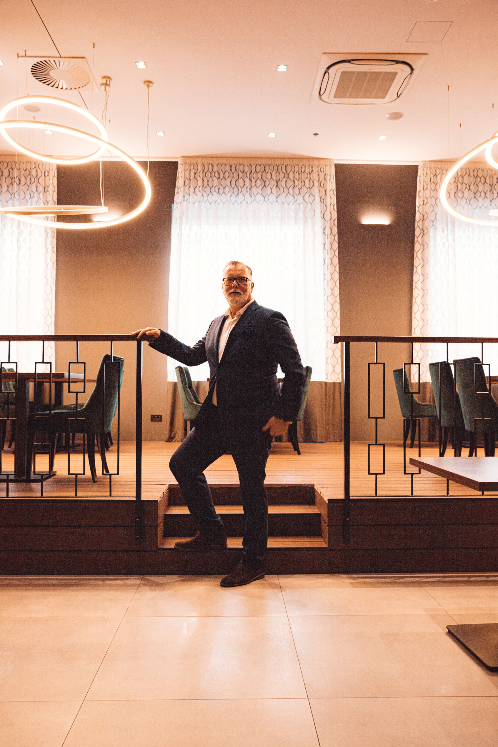 Hotel Cornaro interior event space with modern chandeliers and elegant lighting in Split Croatia